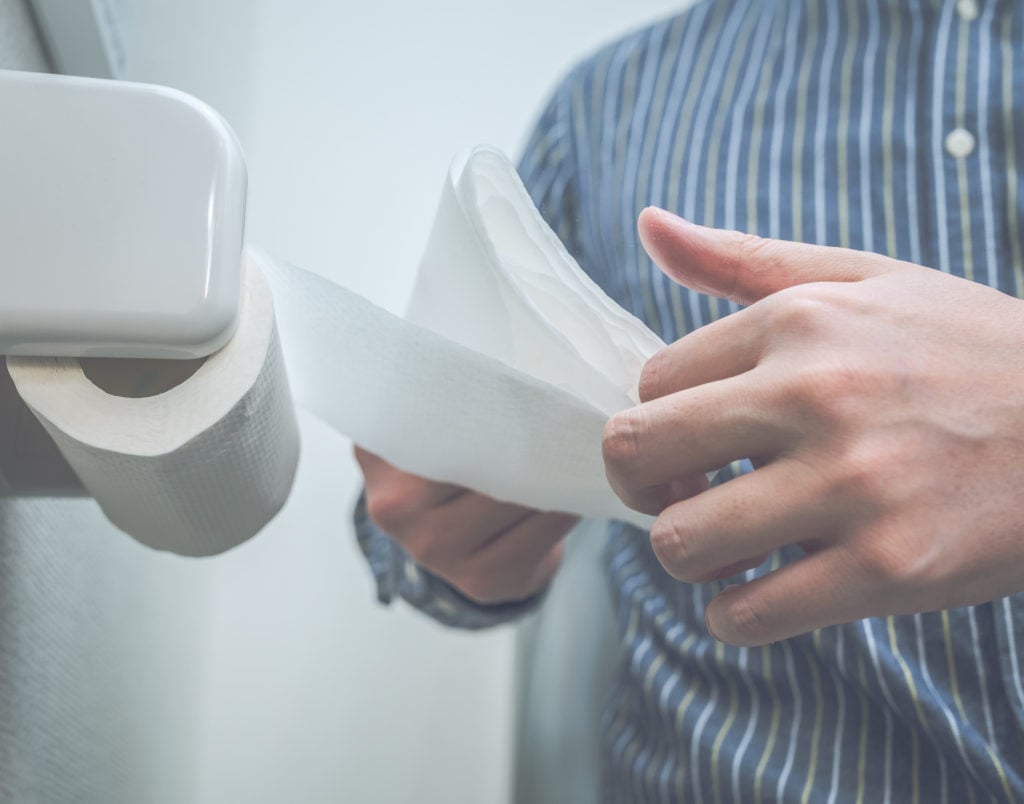 トイレットペーパーの流しすぎ