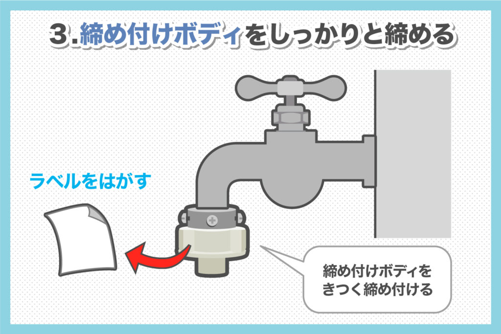 ボディをしっかりと締める