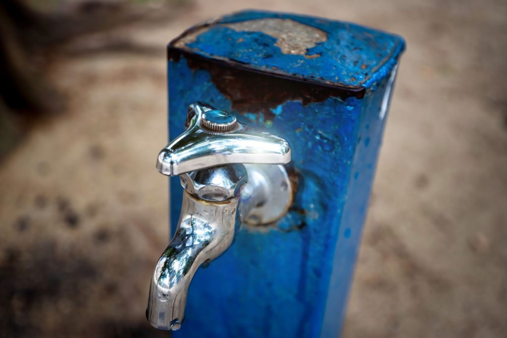 単水栓のサビ